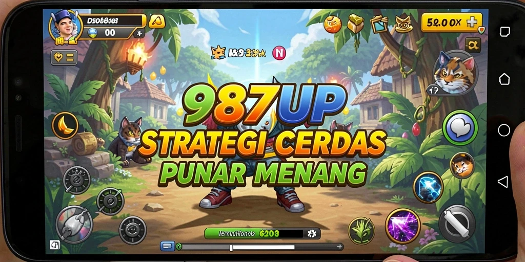 Tampilan gameplay strategis yang menarik dari 987UP.
