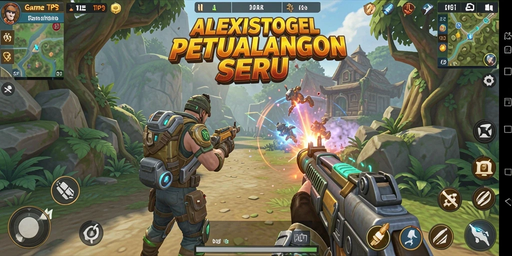 Tampilan gameplay seru ALEXISTOGEL dalam aksi TPS.