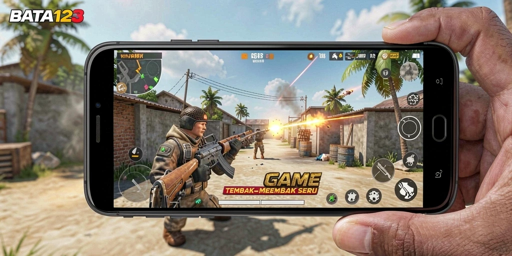 Gameplay seru dalam BATA123 saat pertempuran sedang berlangsung.