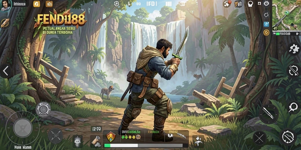 Tampilan gameplay seru di dunia terbuka FENDI188