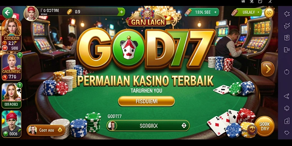Screenshot game GOD77 menampilkan momen seru dari permainan Kasino.
