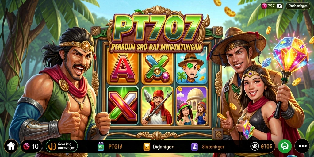 Screenshot gameplay PT707 menampilkan keseruan permainan slot yang menghibur.