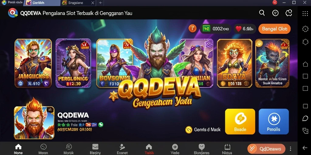 Screenshot gameplay QQDEWA dengan grafis mengesankan dan fitur menarik.