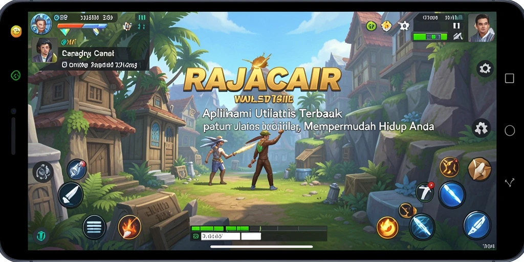 Tampilan antarmuka utama RAJACAIR yang user-friendly.