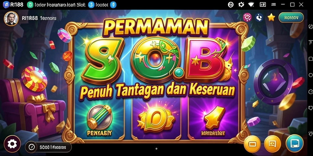 Tampilan menarik dari gameplay RI188 dengan berbagai fitur Slot unik.