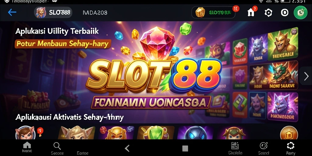 Tampilan layar utama SLOT88 yang informatif dan interaktif.