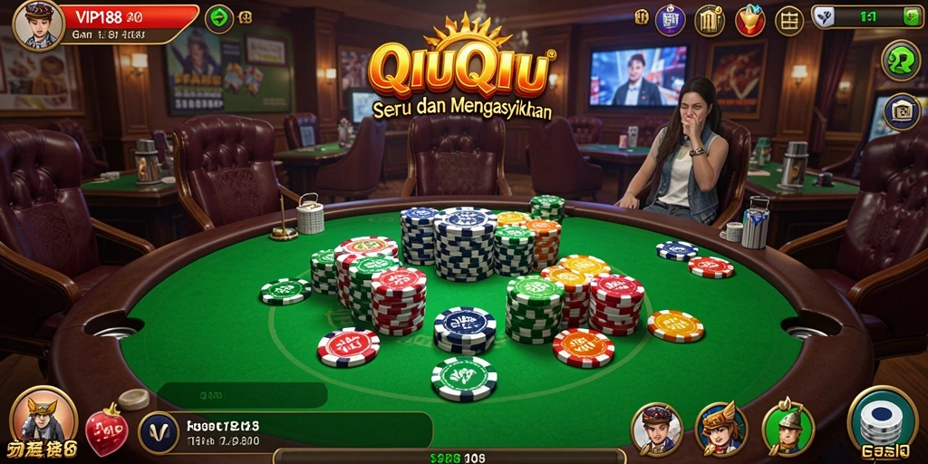 Screenshot gameplay QiuQiu yang penuh aksi dan seru.