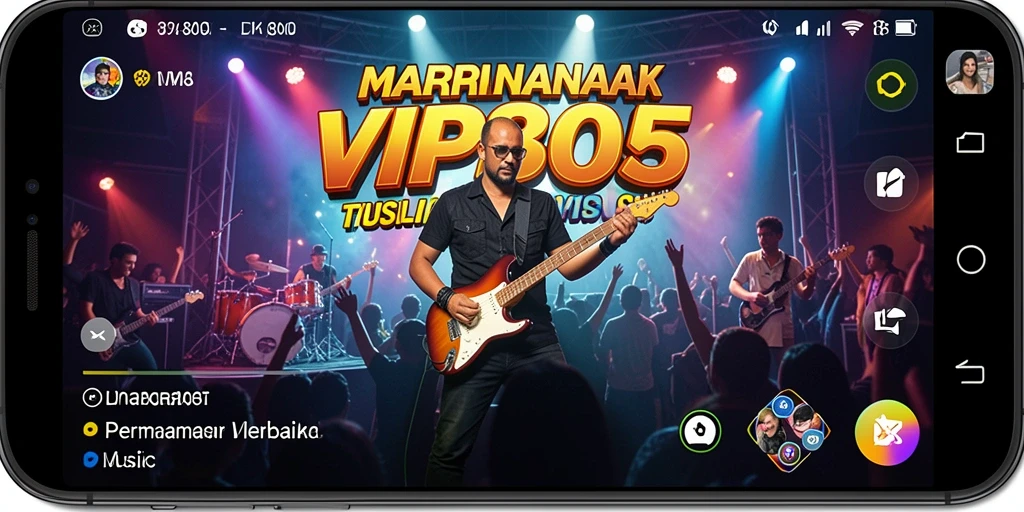Tampilan gameplay VIP805 yang menampilkan keseruan permainan musik.